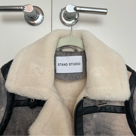 Stand Studio Faux Shearling Jacket - Picture 2 of 10